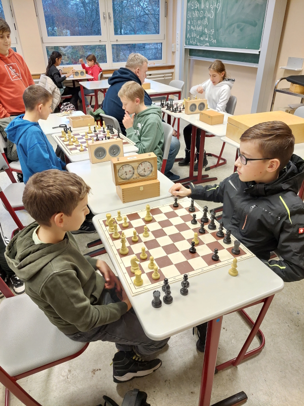 Foto aus der Schach-AG